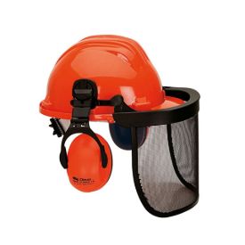 Imagen de Pantalla forestal con casco y orejeras Climax 437