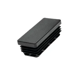 Imagen de Tapón contera rectangular negro Fortaps