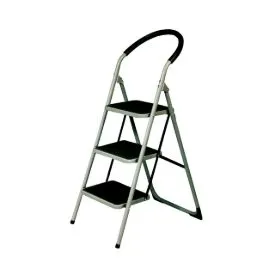 Imagen de Escalera banqueta 3 peldaños gris Garhe