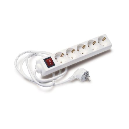 Imagen de Base múltiple 5 tomas con interruptor Tayg