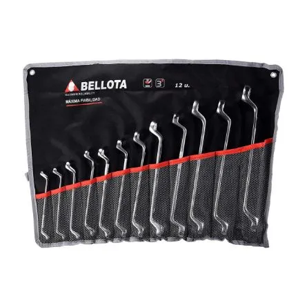 Imagen de Bolsa 12 llaves estrella acodada Bellota 6492-12 BS