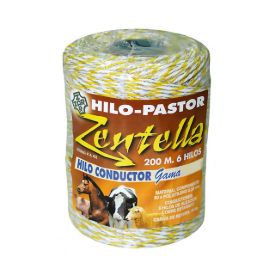 Imagen de Hilo conductor blanco-amarillo 6 hilos ZAR 200 m