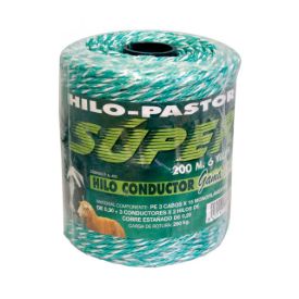 Imagen de Hilo conductor blanco-verde 9 hilos ZAR 200 m