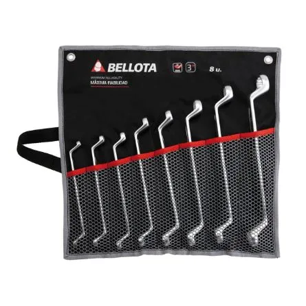 Imagen de Bolsa 8 llaves estrella acodada Bellota 6492-8 BS