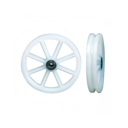 Imagen de Polea nylon una canal doble rodamiento Aumon