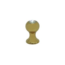 Imagen de Pomo dorado con cristal Estamp