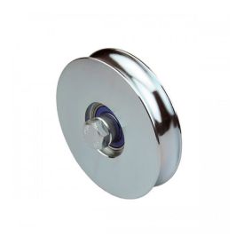 Imagen de Rueda para puertas correderas canal redonda con tornillo Aumon