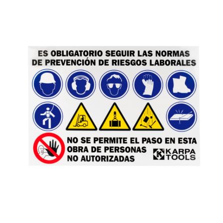 Imagen de Panel normas seguridad obra