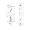 Imagen de Cerradura embutir MCM 1450-21