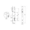 Imagen de Cerradura embutir MCM 2450G-20 palanca basculante