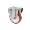 Imagen de Rueda fija poliuretano Alex INOX 100 mm 150 Kg  sin freno