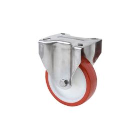 Imagen de Rueda fija poliuretano 80 mm 100 Kg sin freno Alex INOX