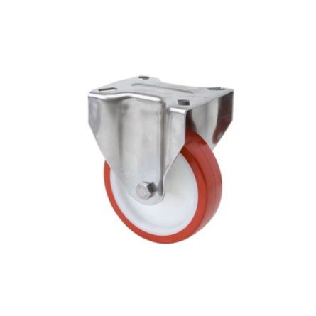 Imagen de Rueda fija poliuretano 80 mm 100 Kg sin freno Alex INOX