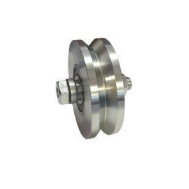 Imagen de Rueda corredera doble rodamiento con engrasador canal angular Aumon