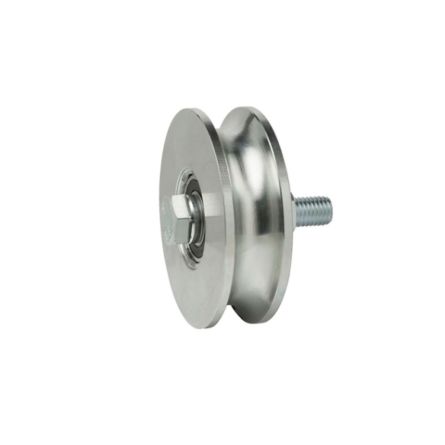 Imagen de Rueda para puertas correderas canal redonda con tornillo doble rodamiento Aumon