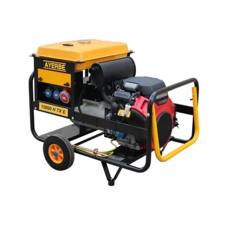 Imagen de Generador eléctrico trifásico Ayerbe AY-15000 H TX 15 KVA motor Honda