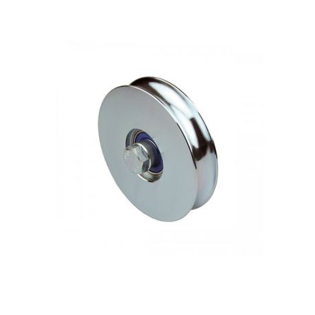 Imagen de Rueda corredera fijación con tornillo canal redondo inoxidable Aumon