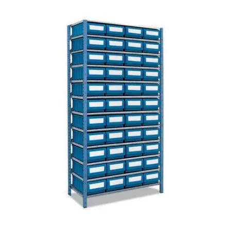 Imagen de Kit estantería metálica con cajones Tayg 403