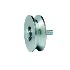 Imagen de Rueda para puertas correderas canal angular con tornillo doble rodamiento Aumon