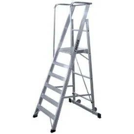 Imagen de Escalera móvil con plataforma plegable KTL 2XL de aluminio
