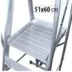 Imagen de Escalera móvil con plataforma plegable KTL KASTLE de aluminio