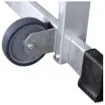 Imagen de Escalera móvil con plataforma plegable KTL KASTLE de aluminio
