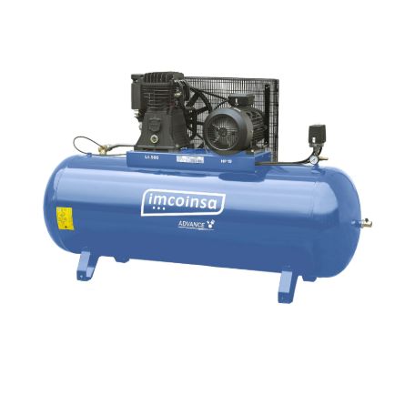 Imagen de Compresor de aire comprimido correas 500 litros 10 HP Imcoinsa Advance 04A085