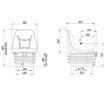Imagen de Asiento tractor suspensión mecánica RM460 200