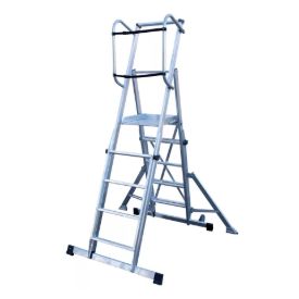 Imagen de Escalera móvil con plataforma telescópica plegable KTL Telex 45S
