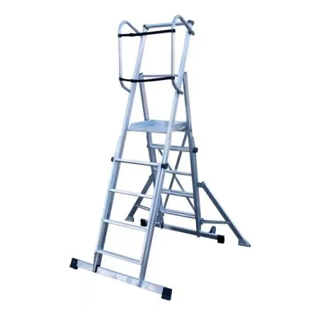 Imagen de Escalera móvil con plataforma telescópica plegable KTL Telex 45S