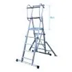 Imagen de Escalera móvil con plataforma telescópica plegable KTL Telex 45S