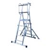 Imagen de Escalera móvil plegable con plataforma telescópica KTL Telex 45