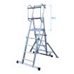 Imagen de Escalera móvil plegable con plataforma telescópica KTL Telex 45